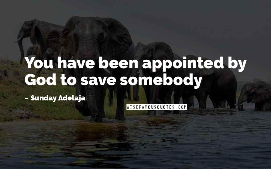 Sunday Adelaja Quotes: You have been appointed by God to save somebody