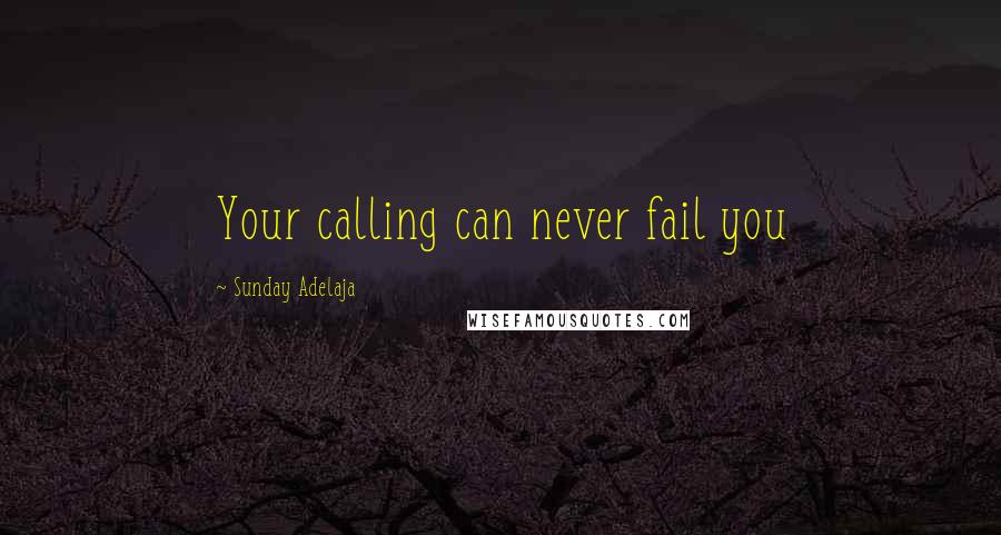 Sunday Adelaja Quotes: Your calling can never fail you