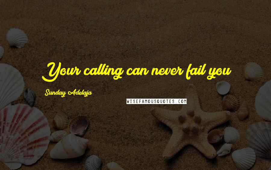 Sunday Adelaja Quotes: Your calling can never fail you