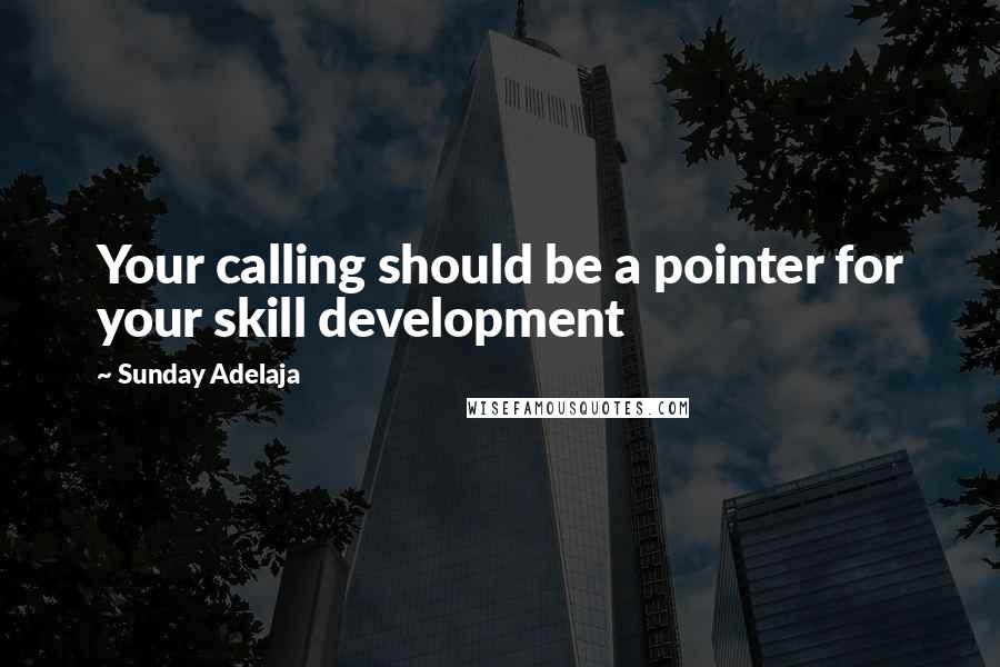 Sunday Adelaja Quotes: Your calling should be a pointer for your skill development
