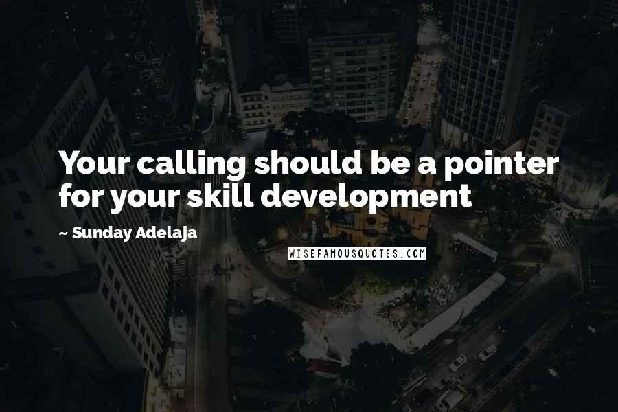Sunday Adelaja Quotes: Your calling should be a pointer for your skill development