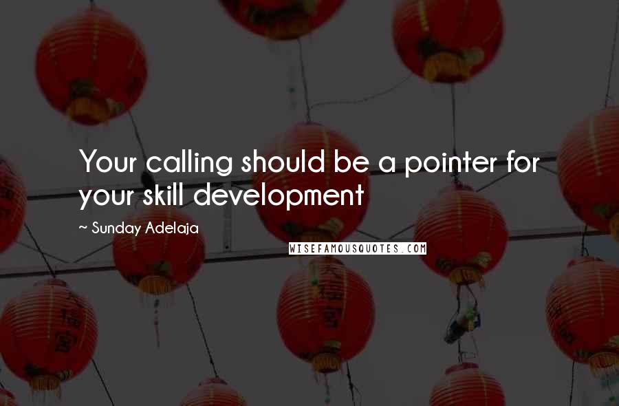 Sunday Adelaja Quotes: Your calling should be a pointer for your skill development