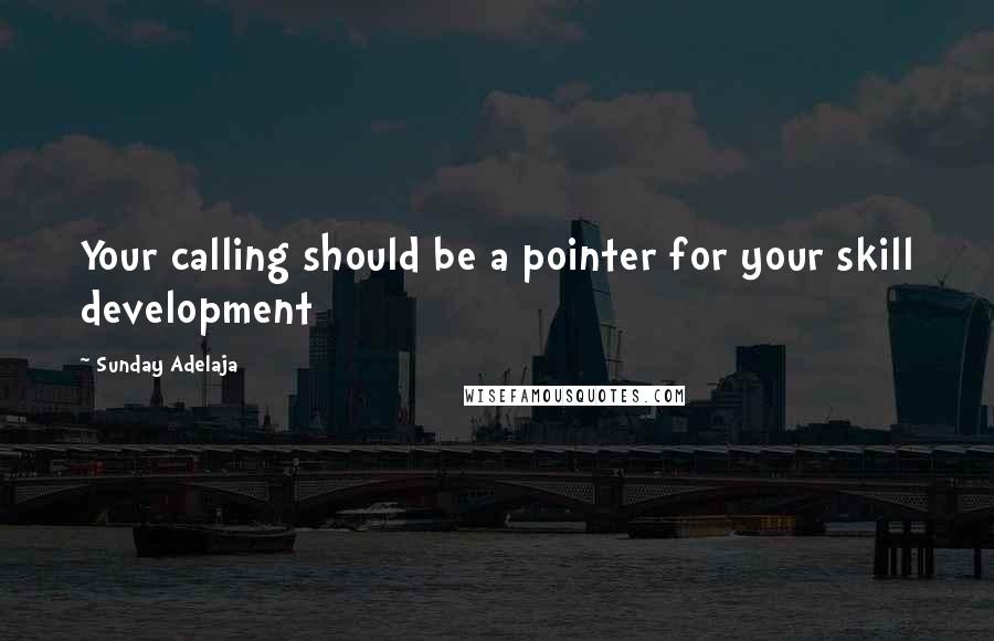 Sunday Adelaja Quotes: Your calling should be a pointer for your skill development