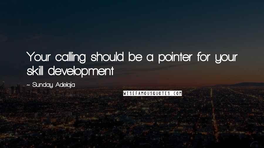 Sunday Adelaja Quotes: Your calling should be a pointer for your skill development