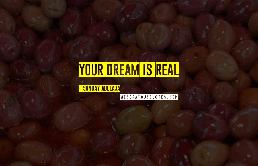 Sunday Adelaja Quotes: Your dream is real