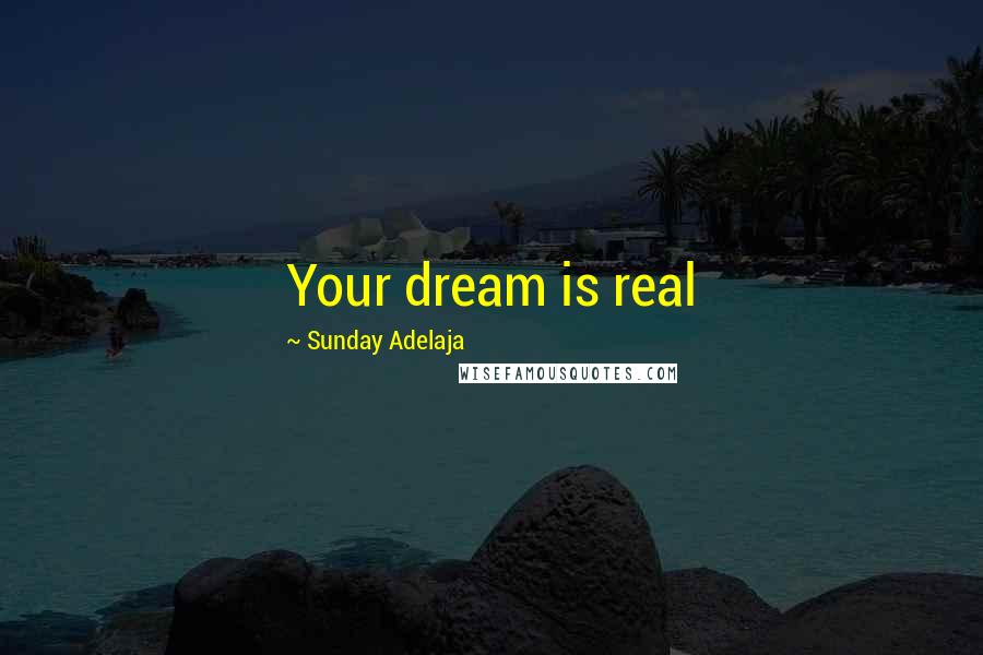 Sunday Adelaja Quotes: Your dream is real