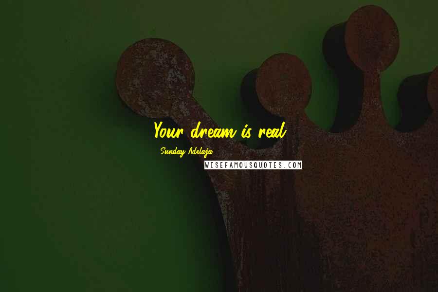 Sunday Adelaja Quotes: Your dream is real