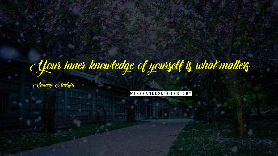 Sunday Adelaja Quotes: Your inner knowledge of yourself is what matters