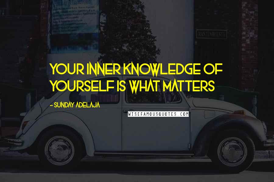 Sunday Adelaja Quotes: Your inner knowledge of yourself is what matters