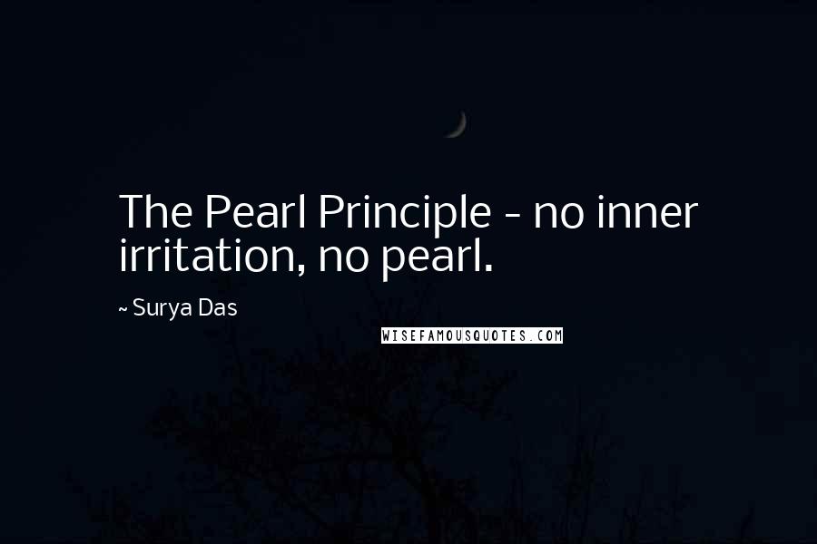 Surya Das Quotes: The Pearl Principle - no inner irritation, no pearl.