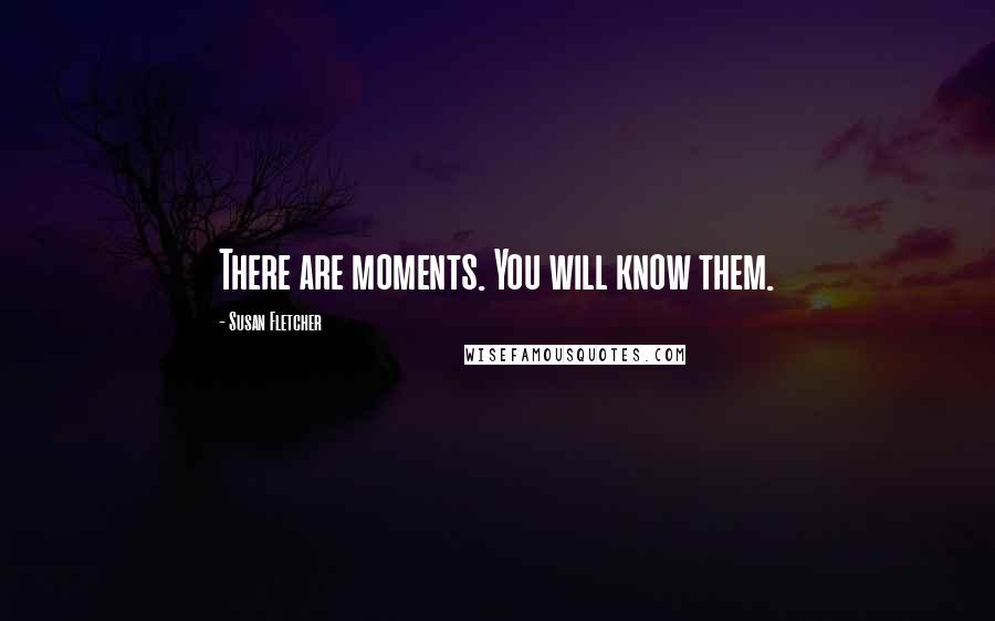 Susan Fletcher Quotes: There are moments. You will know them.