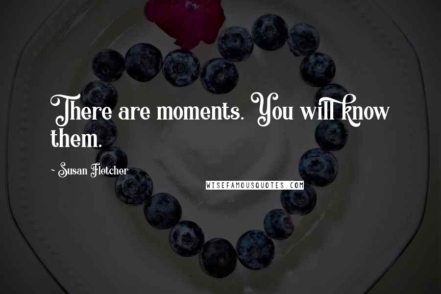 Susan Fletcher Quotes: There are moments. You will know them.