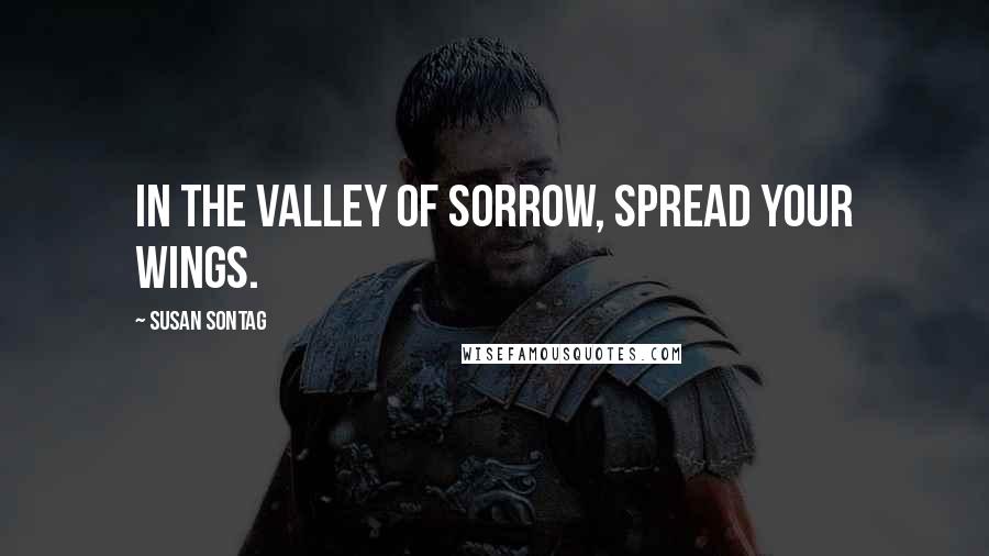 Susan Sontag Quotes: In the valley of sorrow, spread your wings.