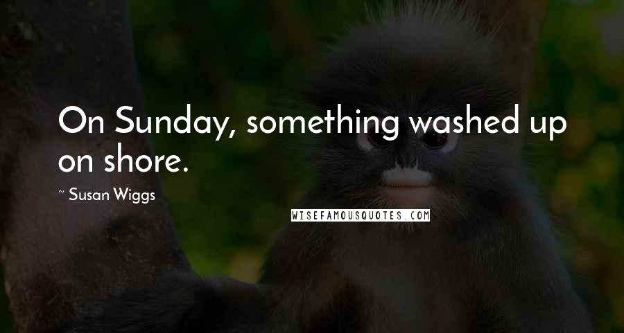 Susan Wiggs Quotes: On Sunday, something washed up on shore.