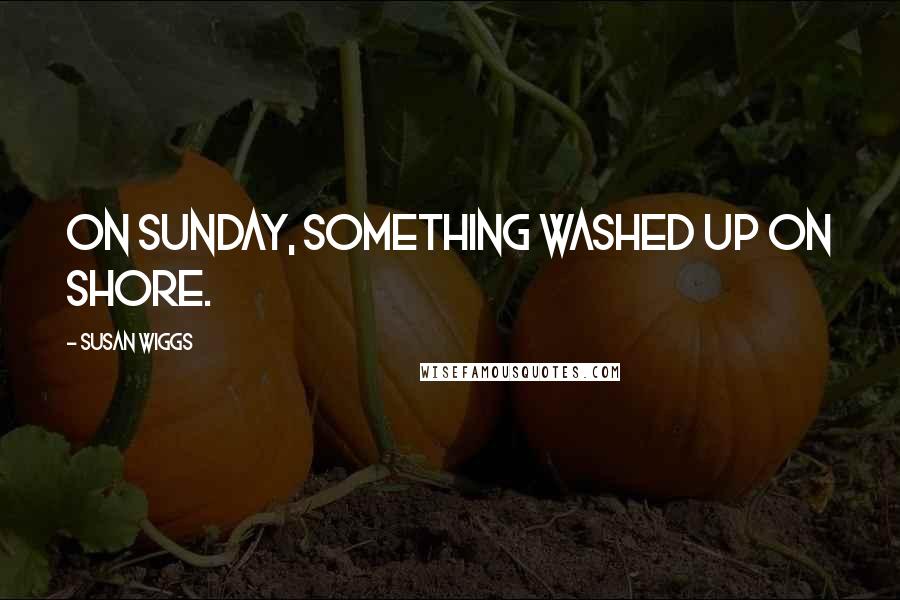 Susan Wiggs Quotes: On Sunday, something washed up on shore.