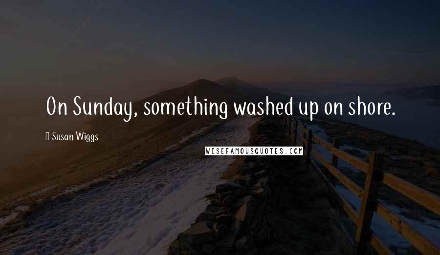 Susan Wiggs Quotes: On Sunday, something washed up on shore.