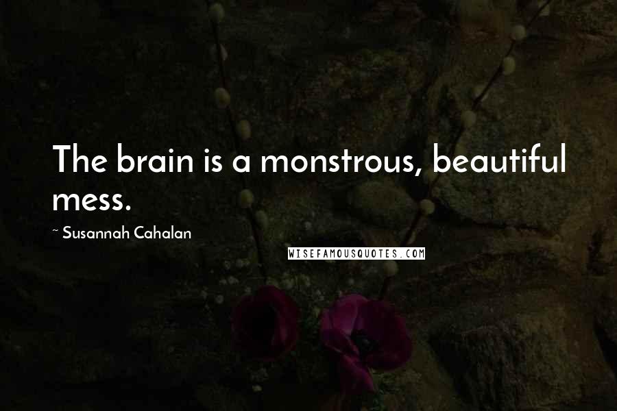 Susannah Cahalan Quotes: The brain is a monstrous, beautiful mess.