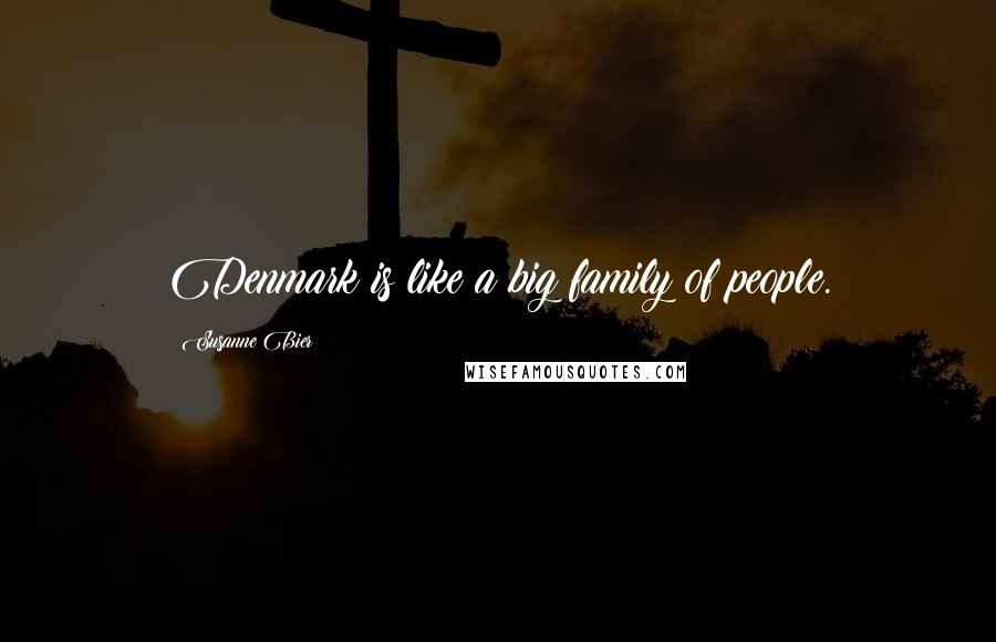 Susanne Bier Quotes: Denmark is like a big family of people.