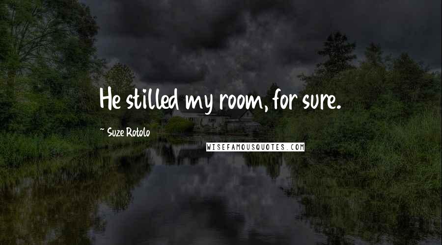 Suze Rotolo Quotes: He stilled my room, for sure.