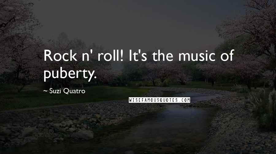 Suzi Quatro Quotes: Rock n' roll! It's the music of puberty.