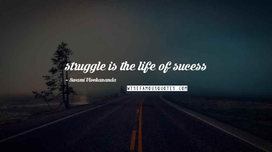 Swami Vivekananda Quotes: struggle is the life of sucess
