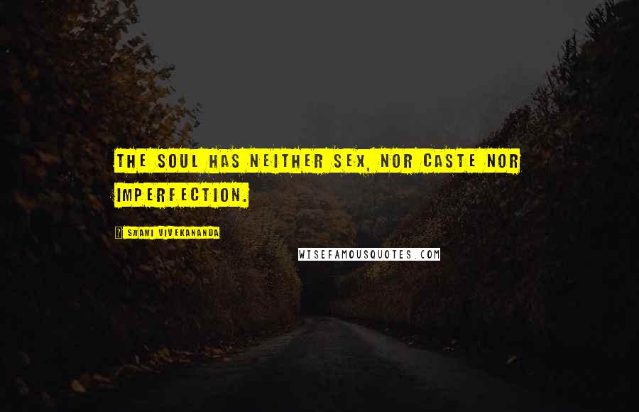 Swami Vivekananda Quotes: The soul has neither sex, nor caste nor imperfection.