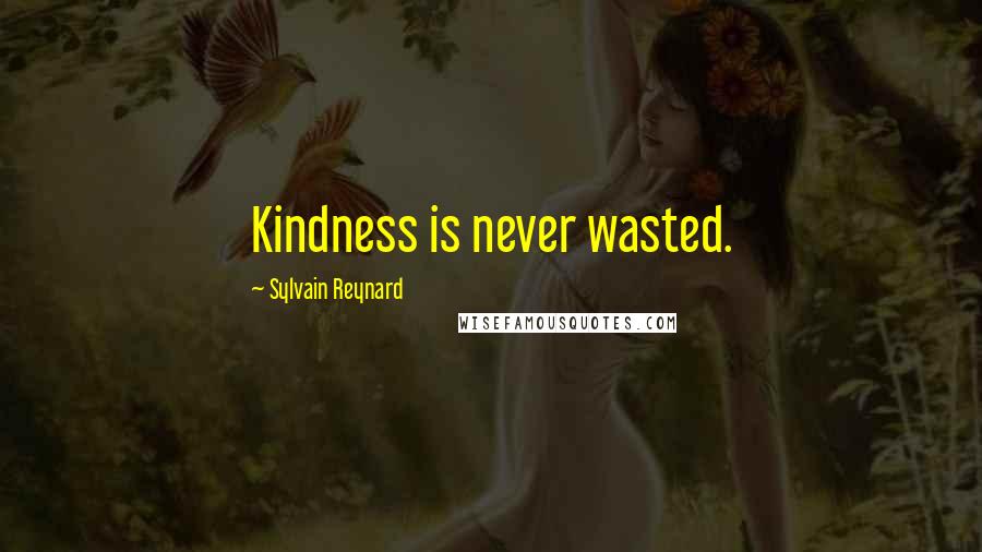 Sylvain Reynard Quotes: Kindness is never wasted.