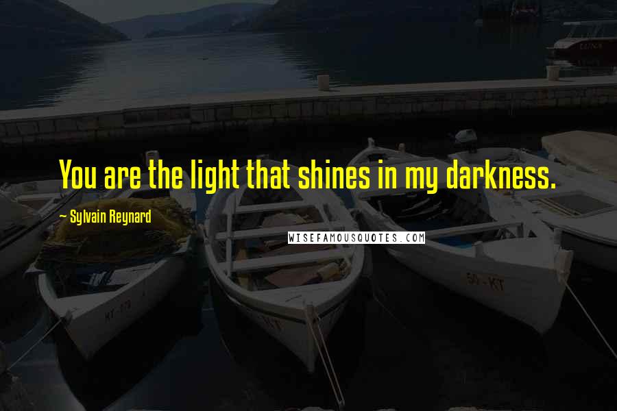 Sylvain Reynard Quotes: You are the light that shines in my darkness.