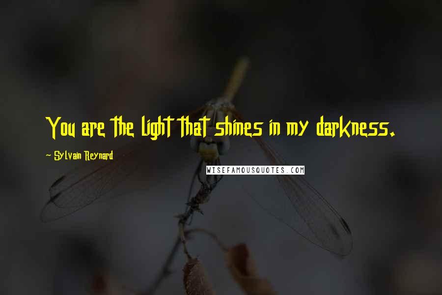 Sylvain Reynard Quotes: You are the light that shines in my darkness.