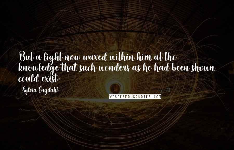 Sylvia Engdahl Quotes: But a light now waxed within him at the knowledge that such wonders as he had been shown could exist.
