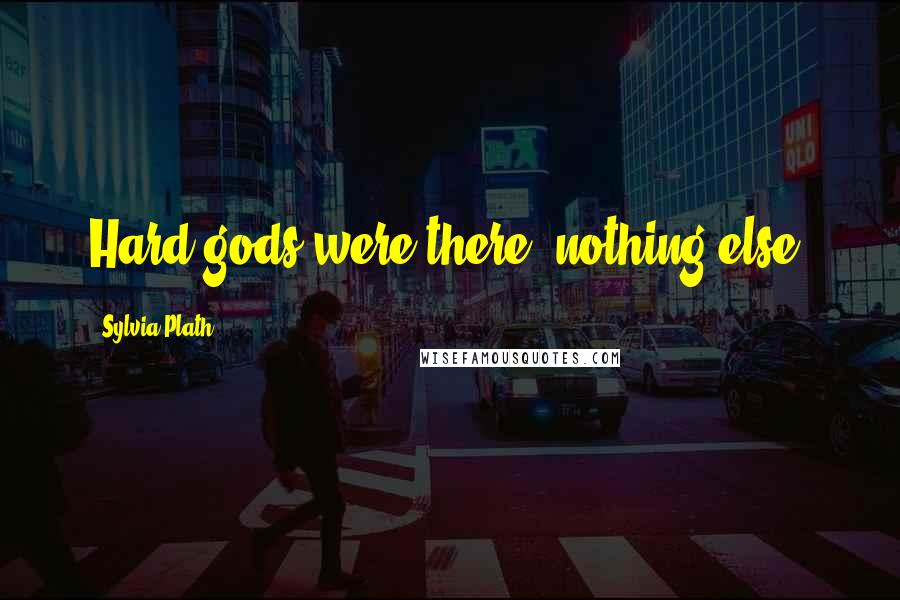 Sylvia Plath Quotes: Hard gods were there, nothing else.