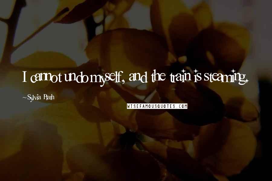 Sylvia Plath Quotes: I cannot undo myself, and the train is steaming.