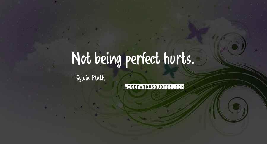 Sylvia Plath Quotes: Not being perfect hurts.