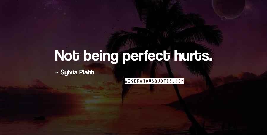 Sylvia Plath Quotes: Not being perfect hurts.