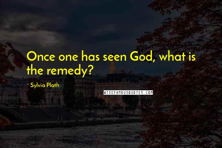 Sylvia Plath Quotes: Once one has seen God, what is the remedy?