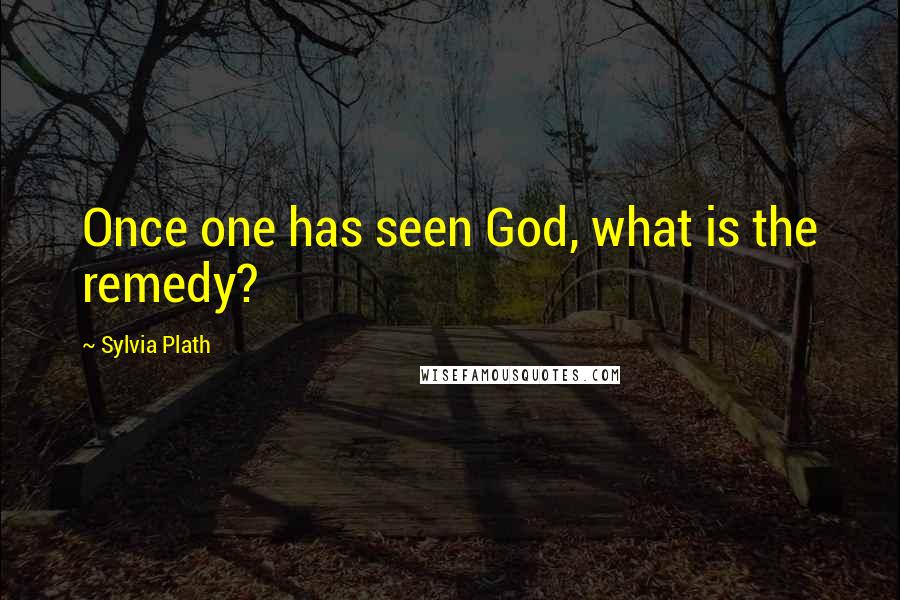 Sylvia Plath Quotes: Once one has seen God, what is the remedy?
