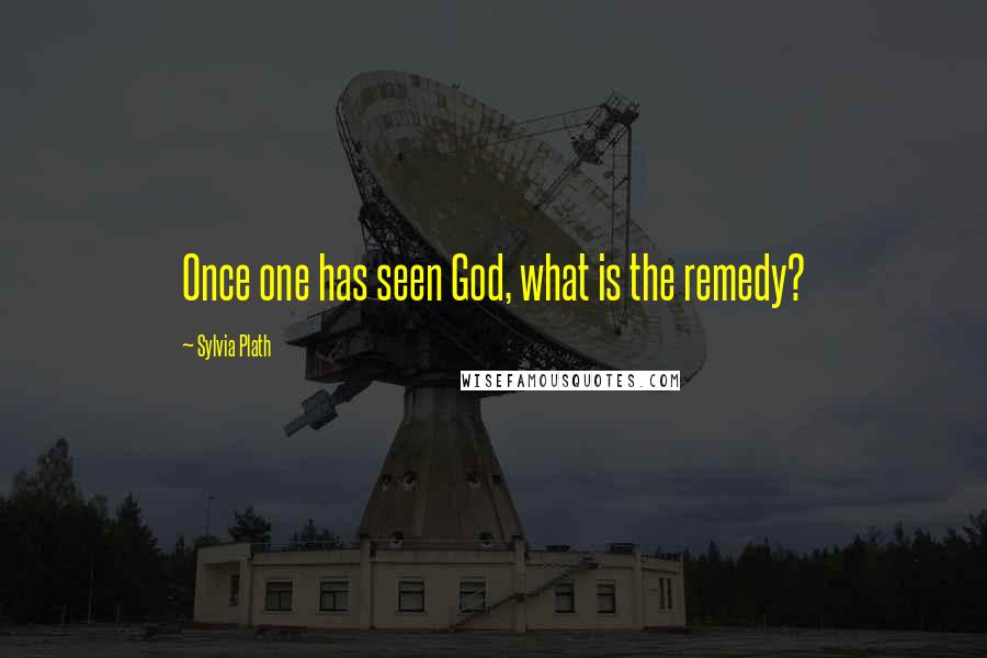 Sylvia Plath Quotes: Once one has seen God, what is the remedy?