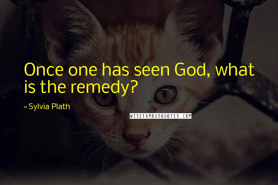Sylvia Plath Quotes: Once one has seen God, what is the remedy?