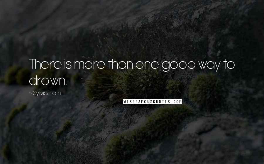 Sylvia Plath Quotes: There is more than one good way to drown.