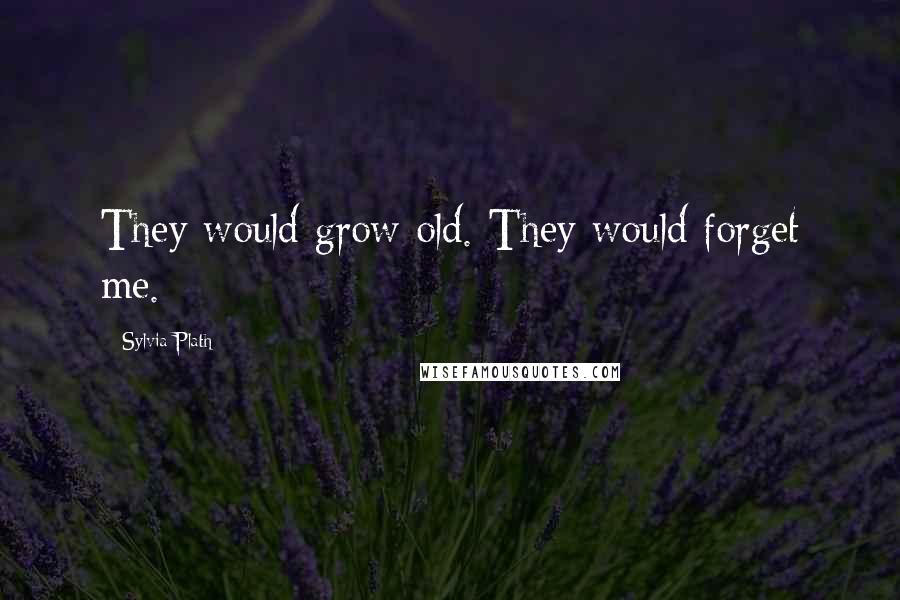 Sylvia Plath Quotes: They would grow old. They would forget me.