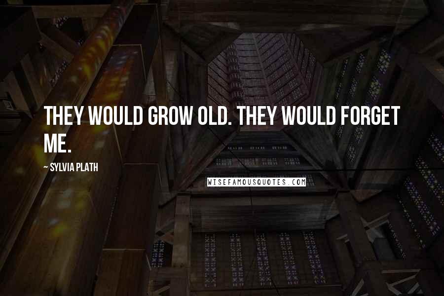 Sylvia Plath Quotes: They would grow old. They would forget me.
