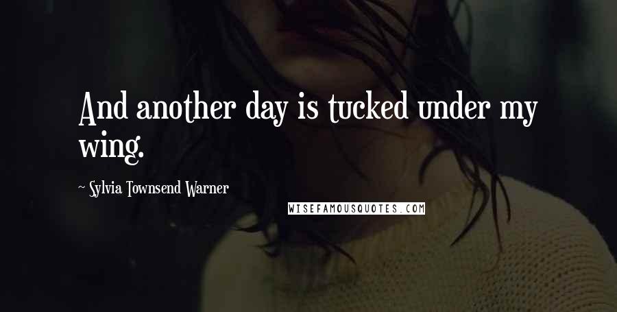 Sylvia Townsend Warner Quotes: And another day is tucked under my wing.