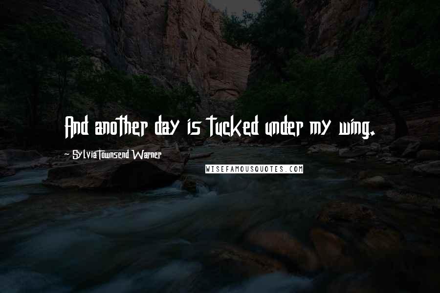 Sylvia Townsend Warner Quotes: And another day is tucked under my wing.