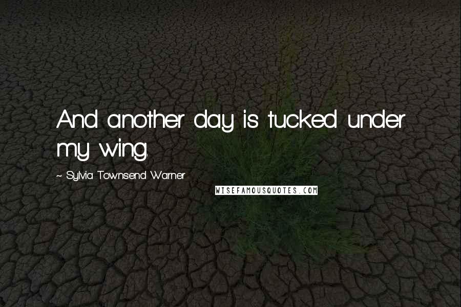 Sylvia Townsend Warner Quotes: And another day is tucked under my wing.