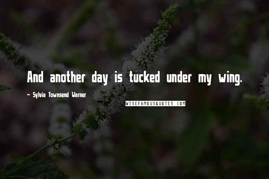 Sylvia Townsend Warner Quotes: And another day is tucked under my wing.