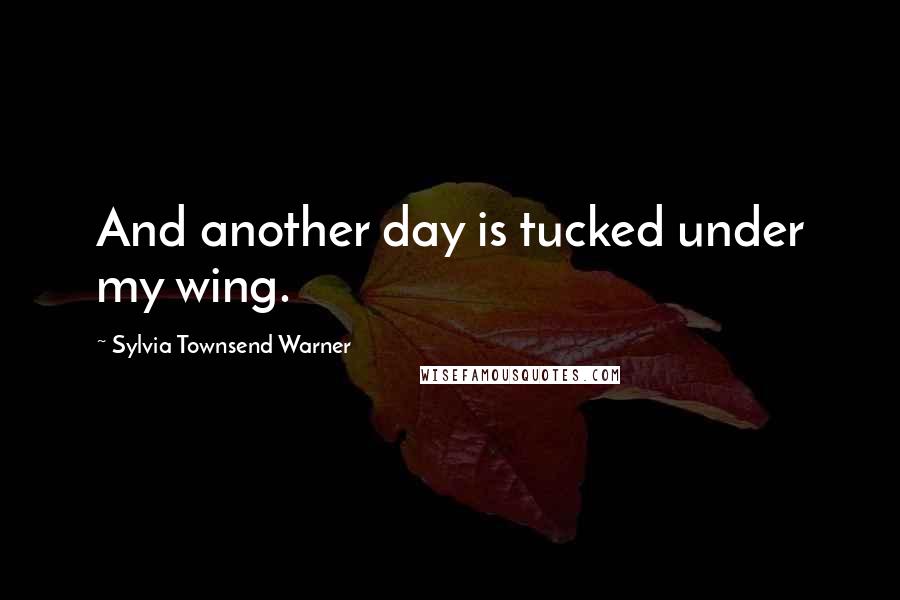 Sylvia Townsend Warner Quotes: And another day is tucked under my wing.