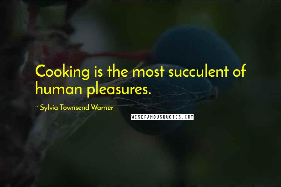 Sylvia Townsend Warner Quotes: Cooking is the most succulent of human pleasures.