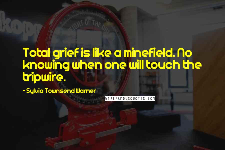 Sylvia Townsend Warner Quotes: Total grief is like a minefield. No knowing when one will touch the tripwire.