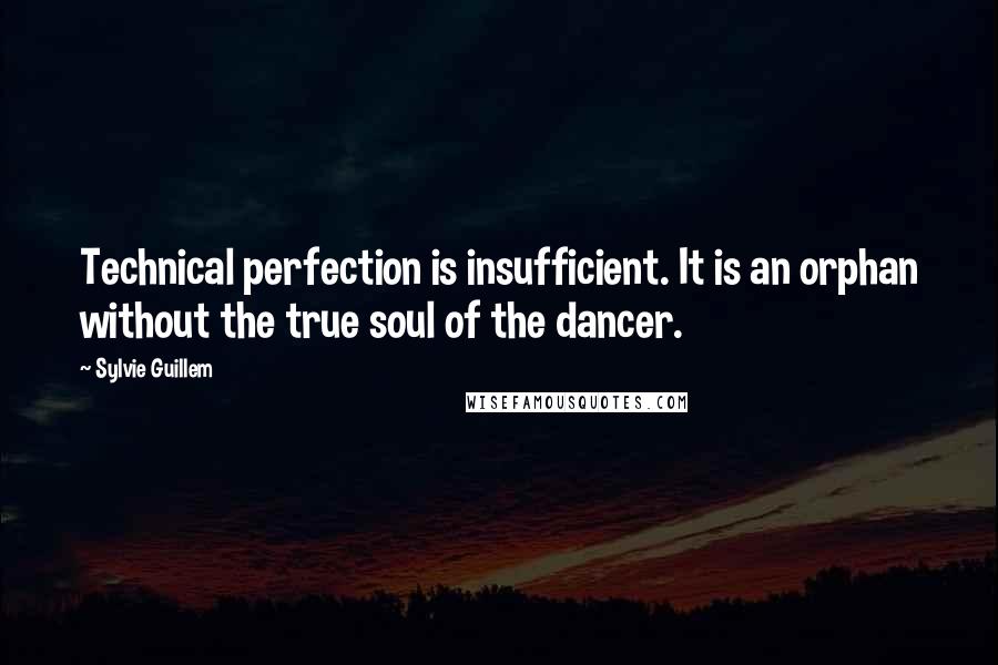 Sylvie Guillem Quotes: Technical perfection is insufficient. It is an orphan without the true soul of the dancer.