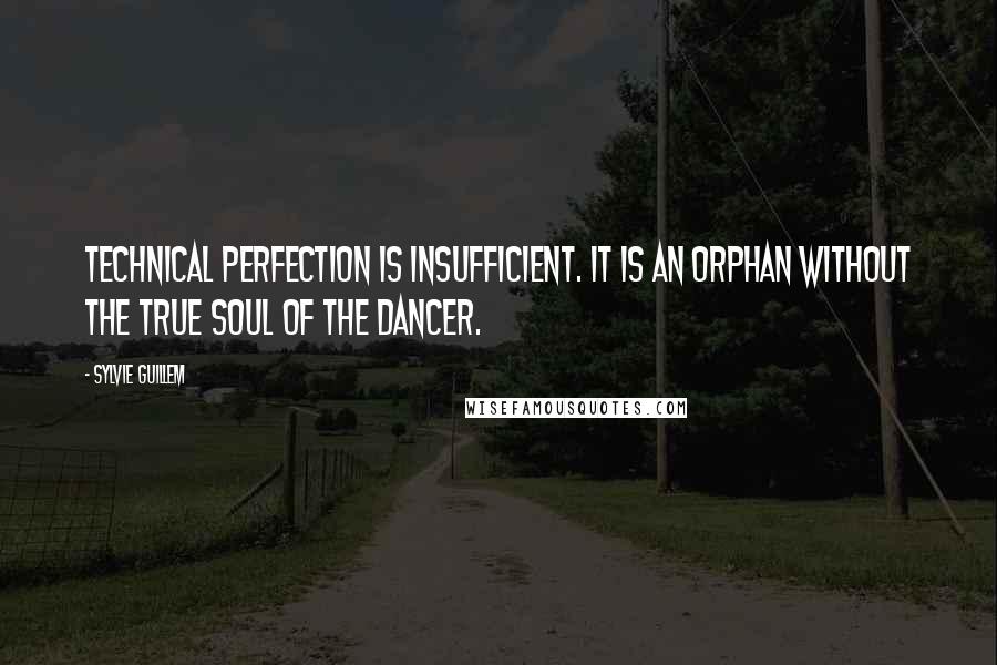 Sylvie Guillem Quotes: Technical perfection is insufficient. It is an orphan without the true soul of the dancer.